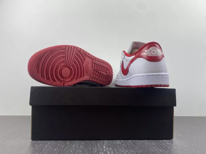 Rep LUCY Jordan 1 Retro Low White Varsity Red 705329-101 0112