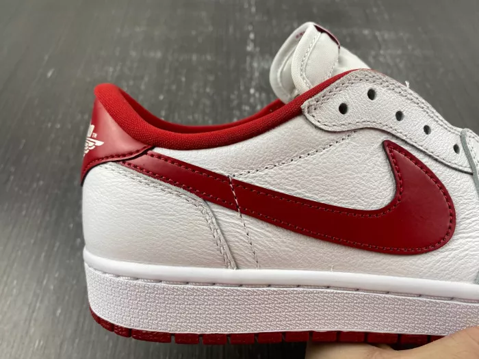 Rep LUCY Jordan 1 Retro Low White Varsity Red 705329-101 0112