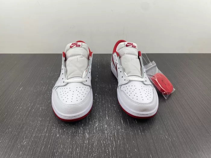 Rep LUCY Jordan 1 Retro Low White Varsity Red 705329-101 0112