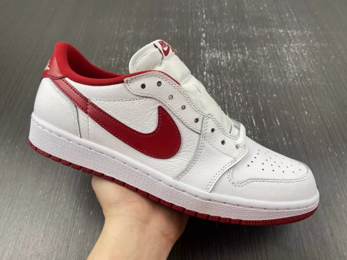 Rep LUCY Jordan 1 Retro Low White Varsity Red 705329-101 0112