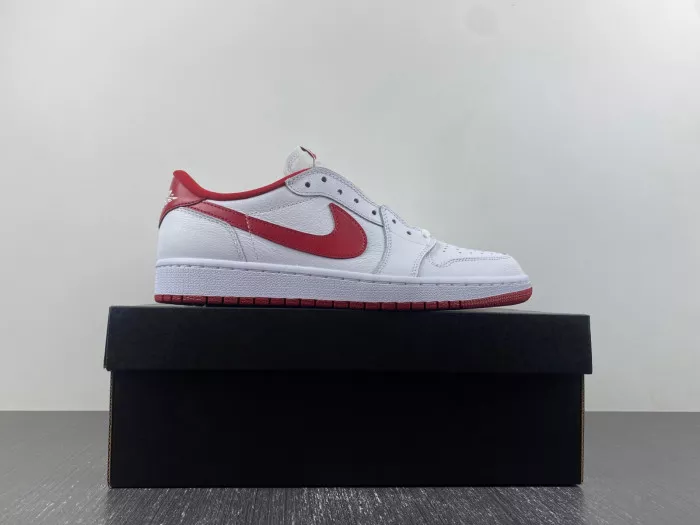 Rep LUCY Jordan 1 Retro Low White Varsity Red 705329-101 0112