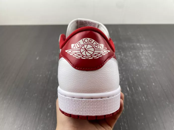 Rep LUCY Jordan 1 Retro Low White Varsity Red 705329-101 0112