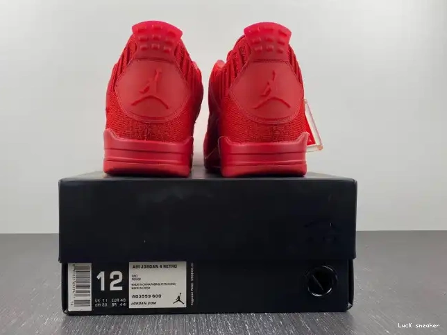 Cheap.replica LUCY Retro AQ3559-600 Jordan 4 Red Flyknit 0221