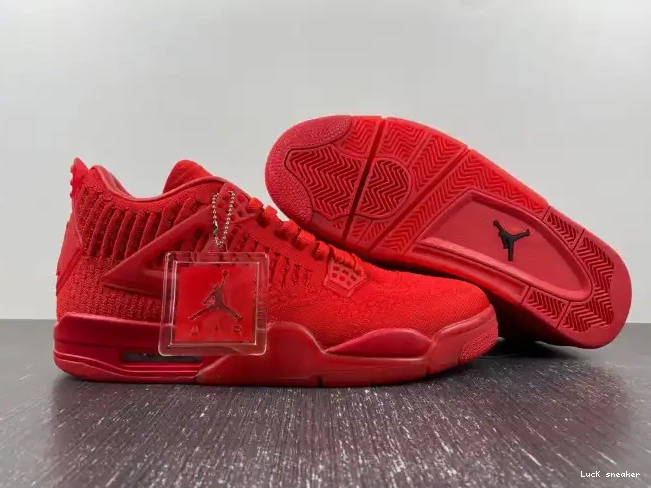 Cheap.replica LUCY Retro AQ3559-600 Jordan 4 Red Flyknit 0221