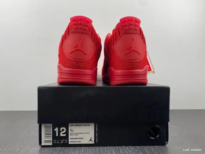 Cheap.replica LUCY Retro AQ3559-600 Jordan 4 Red Flyknit 0221