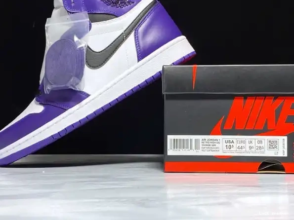 Rep LUCY Air 1 High Purple 555088-500 Jordan Court OG 0225